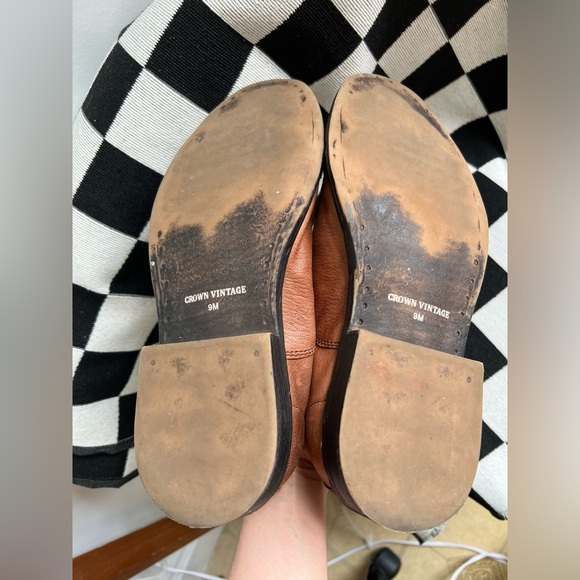 Crown Vintage Brown Leather Dress Shoes 9M - Picture 5 of 8